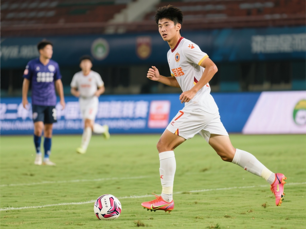 今年与一支强队的比赛中，向余望用灵巧的跑